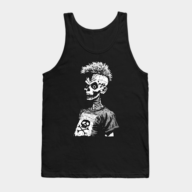 Punk Skull Harlock Fan Tank Top by JDTee